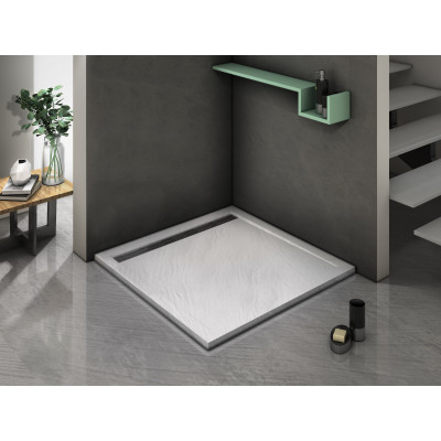 Душевой поддон 90х90х30 см, Welt Wasser, WW TRS 90 STONE-WT