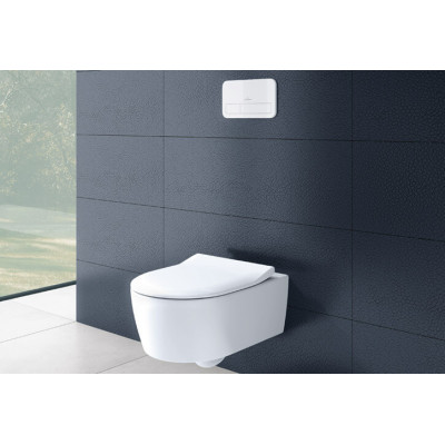Унитаз подвесной с сидением Villeroy & Boch Avento 5656HR альпийский белый CeramicPlus SlimSeat