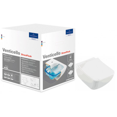 Унитаз подвесной с сидением, Venticello, модель 4611RS, Villeroy & Boch