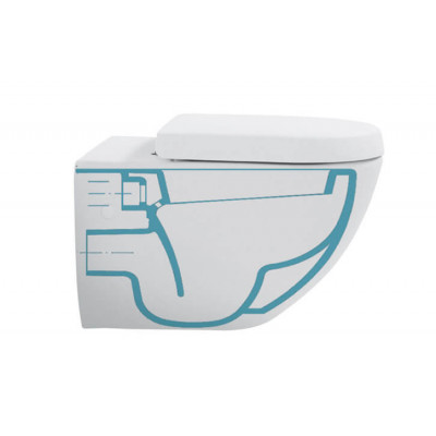 Унитаз подвесной Villeroy & Boch Venticello 4611R0 CeramicPlus Stone White