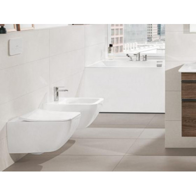 Биде подвесное Villeroy & Boch Venticello 441100 CeramicPlus Stone White