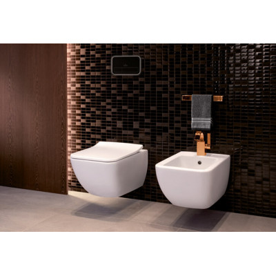 Биде подвесное Villeroy & Boch Venticello 441100 CeramicPlus Stone White