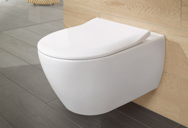 Сидение с крышкой для унитаза Villeroy & Boch Subway 2.0 9M78S1 SlimSeat Альпийский белый