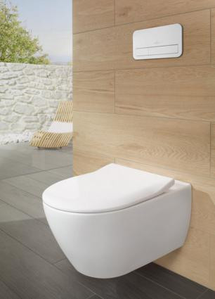 Сидение с крышкой для унитаза Villeroy & Boch Subway 2.0 9M78S1 SlimSeat Pergamon (Бежевый)