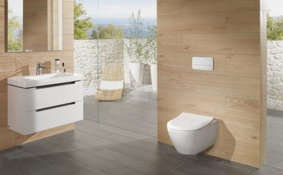 Сидение с крышкой для унитаза Villeroy & Boch Subway 2.0 9M78S1 SlimSeat Pergamon (Бежевый)