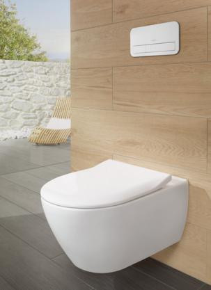 Унитаз подвесной с сидением Villeroy & Boch Subway 2.0 Альпийский белый CeramicPlus