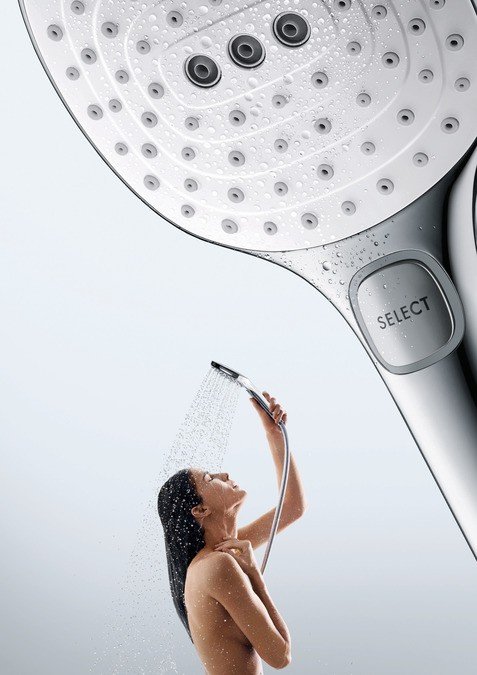 Ручной душ Hansgrohe Raindance Select E 120 3jet полированное золото