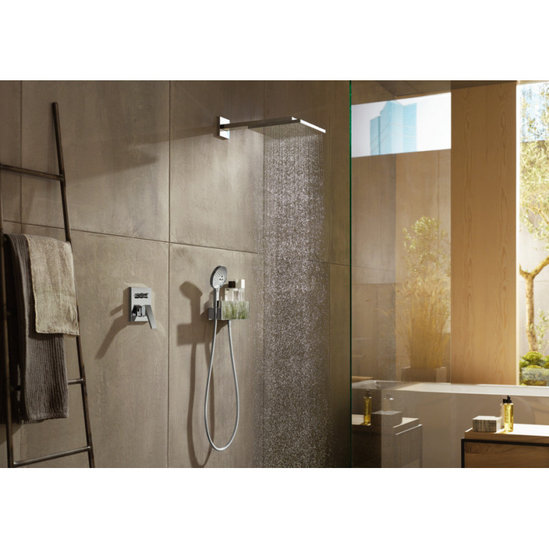 Верхний душ 300 1jet с держателем Hansgrohe Raindance E хром