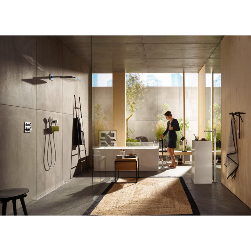 Верхний душ 300 1jet с держателем Hansgrohe Raindance E хром