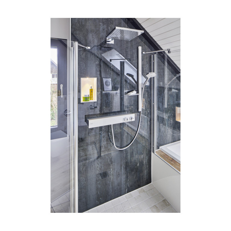 Верхний душ 300 1jet с держателем Hansgrohe Raindance E хром