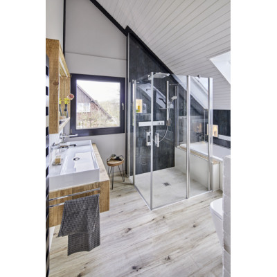 Верхний душ 300 1jet с держателем Hansgrohe Raindance E хром