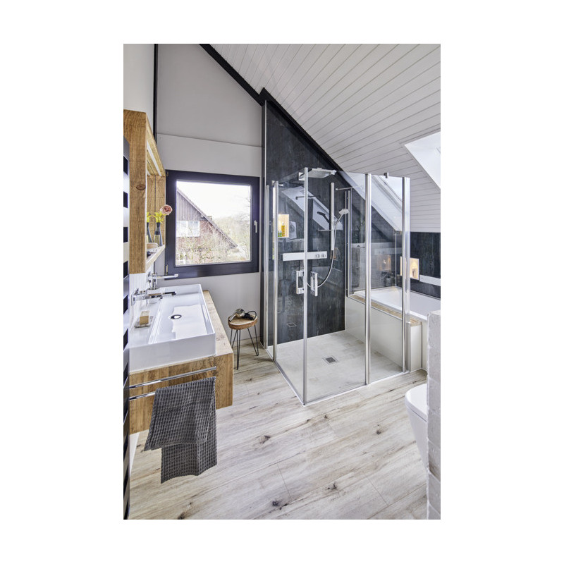 Верхний душ 300 1jet с держателем Hansgrohe Raindance E хром