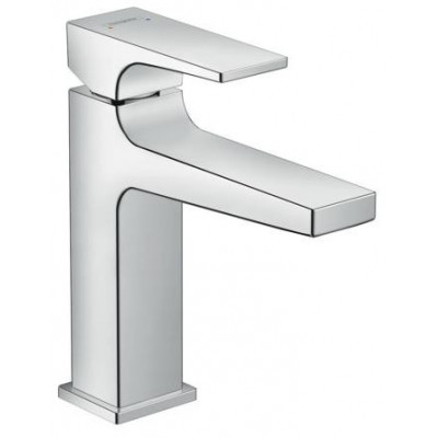 Смеситель для раковины 110 Hansgrohe Metropol, однорычажный, с рычаговой рукояткой, со сливным клапаном Push-Open, хром