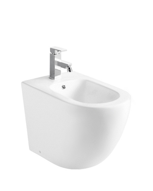 Биде напольное Welt Wasser WW MERZBACH 003 GL-WT белое глянцевое