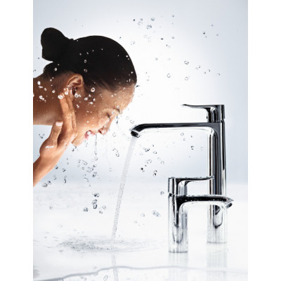 Смеситель для раковины 110 Hansgrohe Metris, однорычажный, без сливного набора 31084000