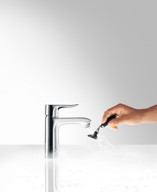 Смеситель для раковины 110 Hansgrohe Metris, однорычажный, без сливного набора 31084000