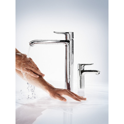 Смеситель для раковины 110 Hansgrohe Metris, однорычажный, без сливного набора 31084000
