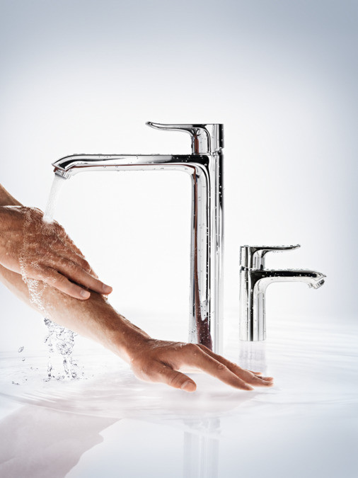Смеситель для раковины 110 Hansgrohe Metris, однорычажный, без сливного набора 31084000