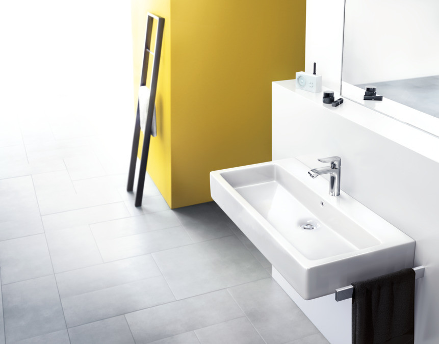 Смеситель для раковины 110 Hansgrohe Metris, однорычажный, без сливного набора 31084000