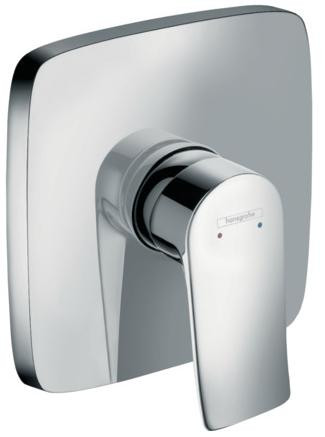 Смеситель для душа Hansgrohe Metris, однорычажный, СМ, хром 31456000