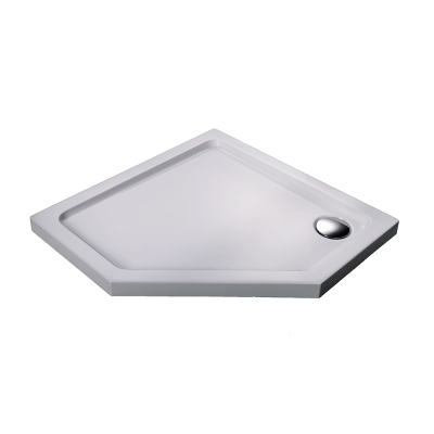 Душевой поддон 100х100х5.5 см, Black & White, P-10