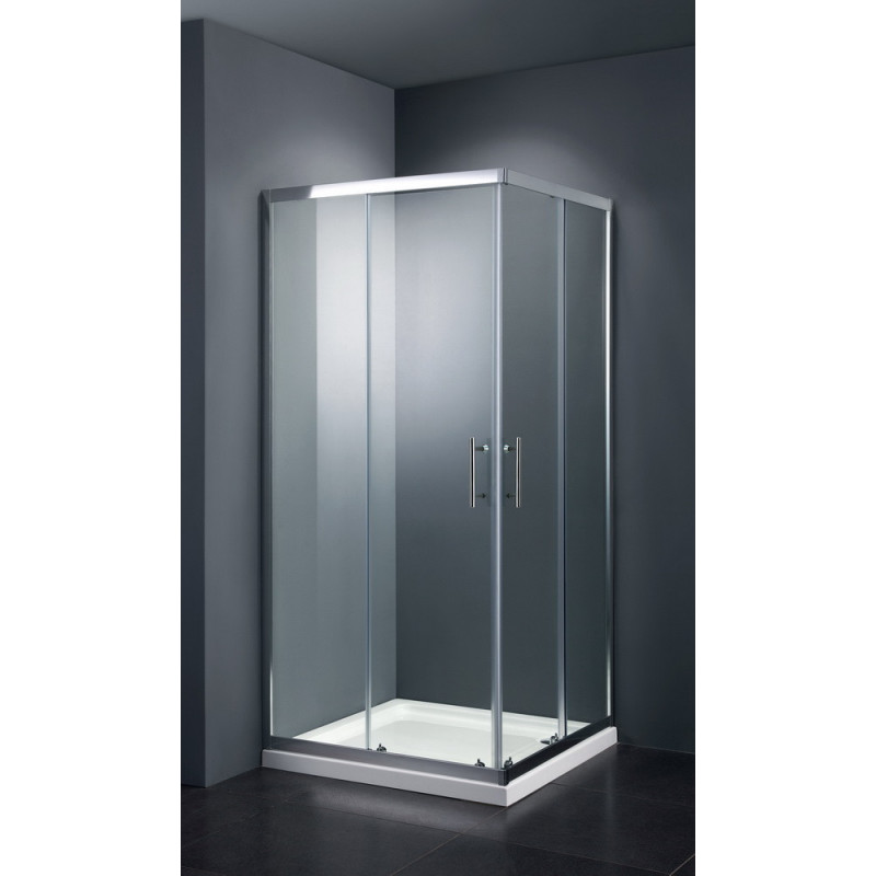 Душевой уголок 90х90х195 см, Black & White, S102-900