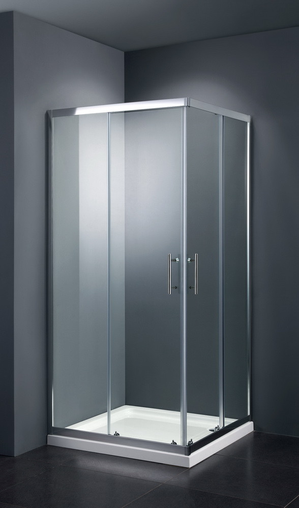 Душевой уголок 90х90х195 см, Black & White, S102-900