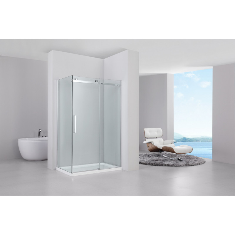 Душевой уголок 120х90х195 см, Black & White, S208-12090