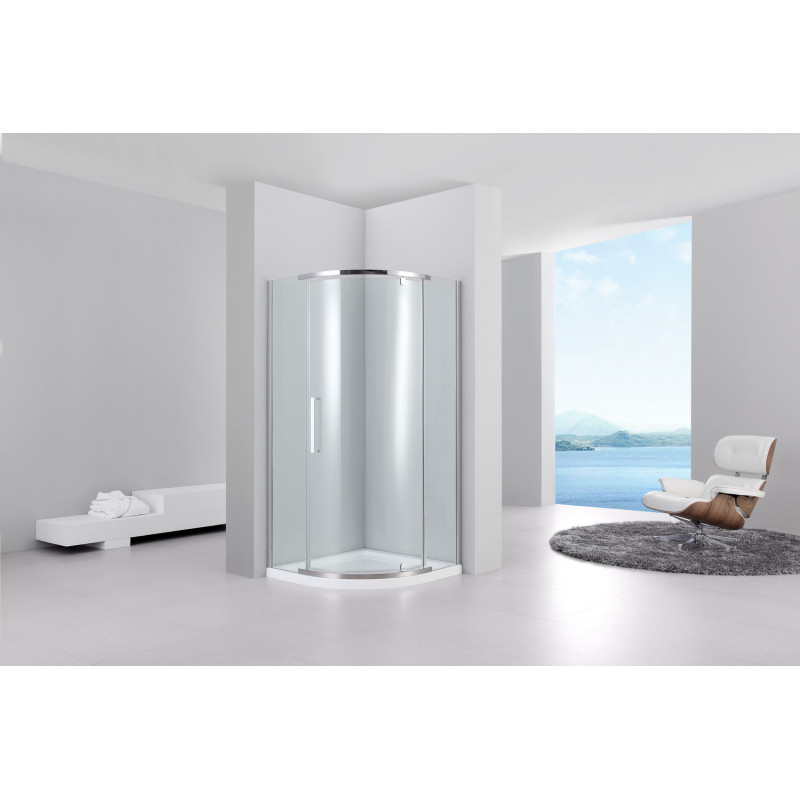 Душевой уголок 90х90х195 см, Black & White, S301-900
