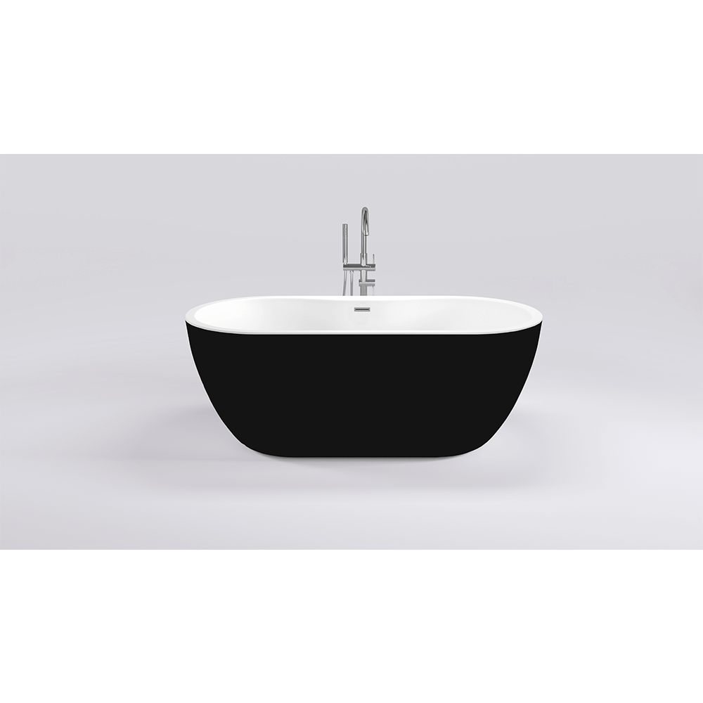 Ванна акриловая отдельностоящая черная 170x80х58 см, Black & White, SB111 Black