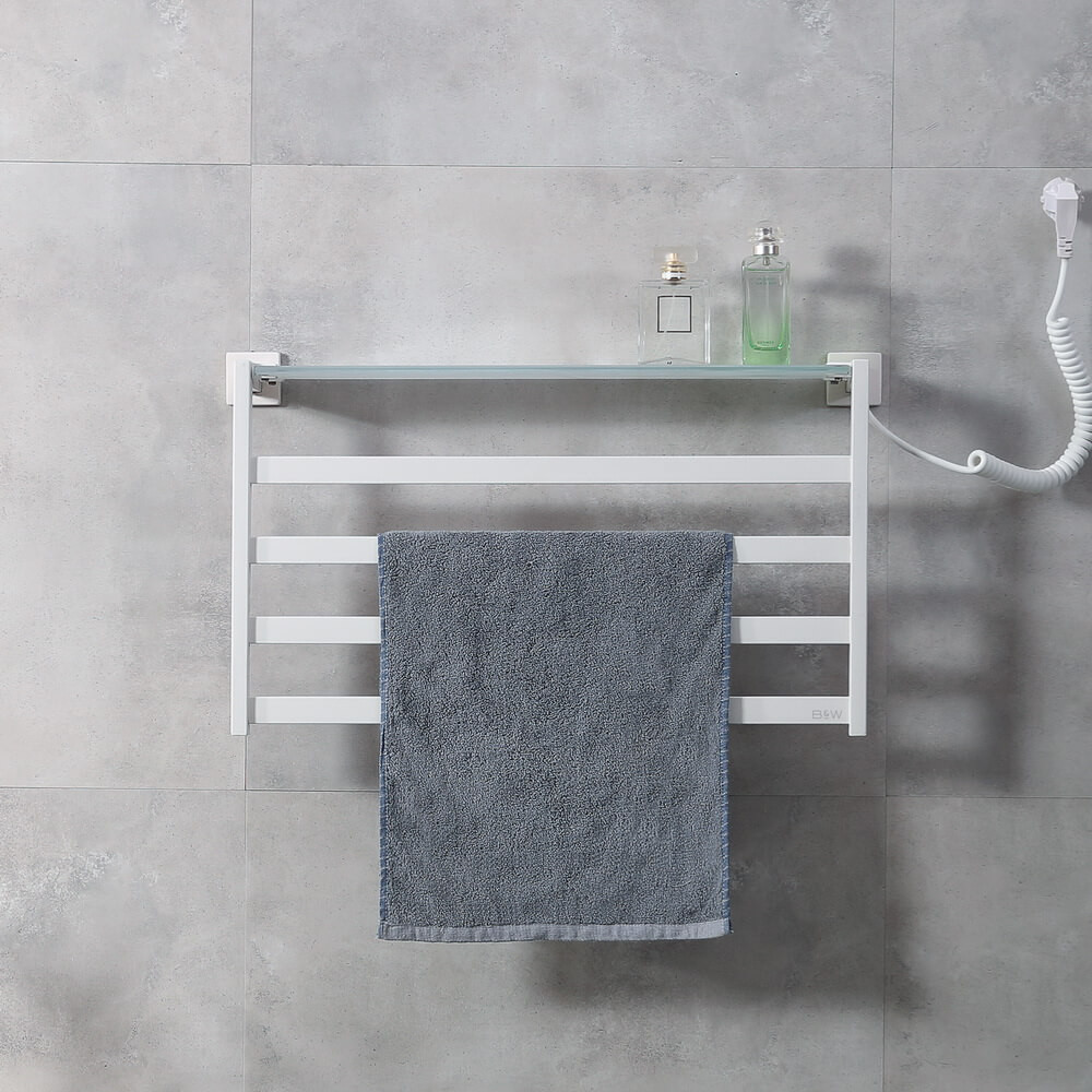Полотенцесушитель электрический белый 58x35x13см, Black & White, N-333W
