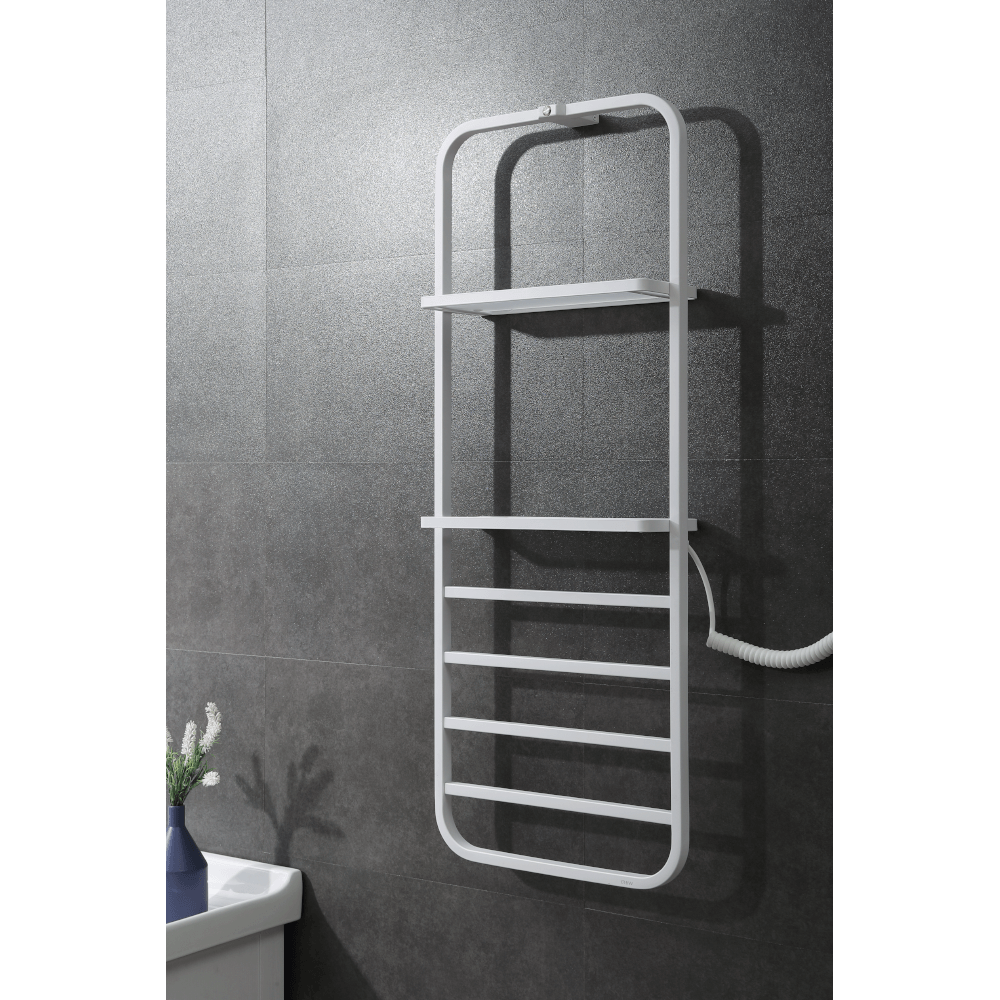 Полотенцесушитель электрический белый 40x101x13см, Black & White, N-337W
