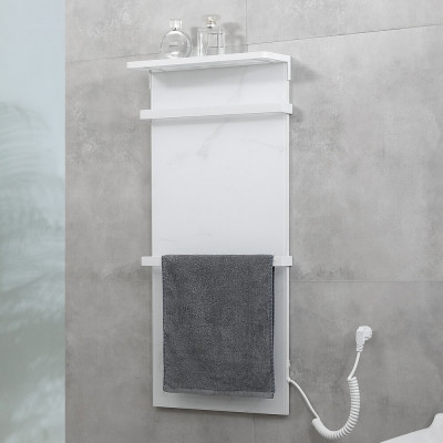 Полотенцесушитель электрический белый 40x90x14см, Black & White, N-388WM