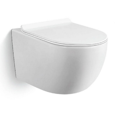 Подвесной унитаз Black & White W701, безободковый, с покрытием Anti-Dirt