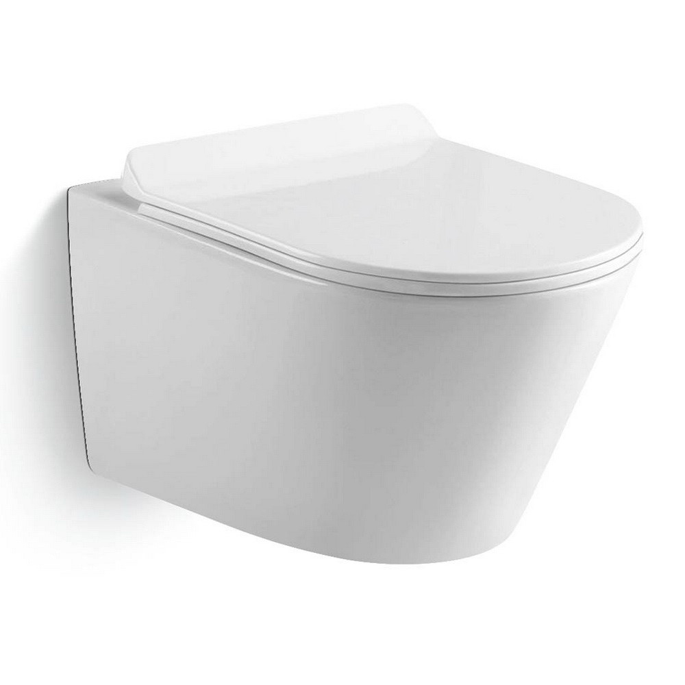 Подвесной унитаз 48х37х37 см, Black & White, W703