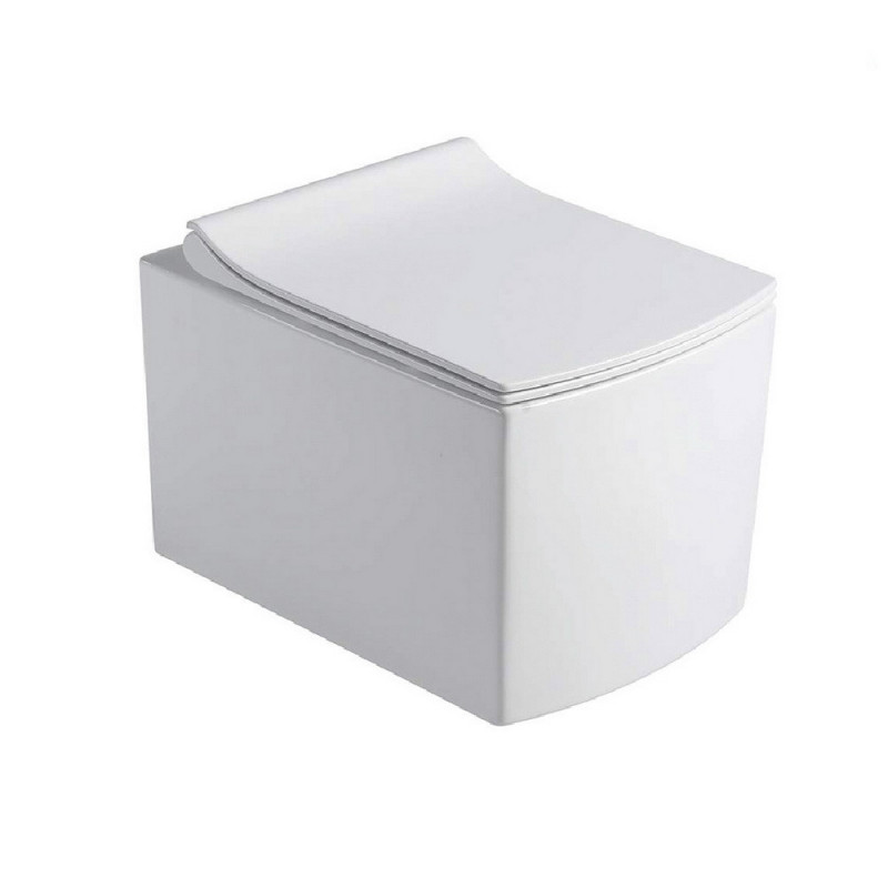 Подвесной унитаз 51х35х36 см, Black & White, W719