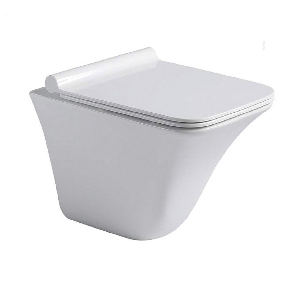 Подвесной унитаз 50х35.5х37 см, Black & White, W720