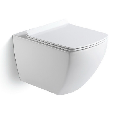 Подвесной унитаз 51.5х36х34.5 см, Black & White, W726