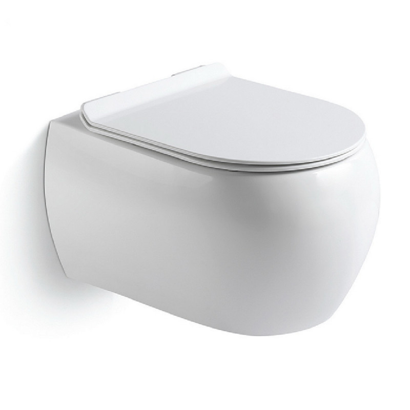 Подвесной унитаз 50х36.5х35 см, Black & White, W727
