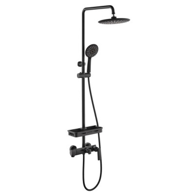 Душевая стойка 36x28.5x129.5см черная, ORANS, OLS-7003