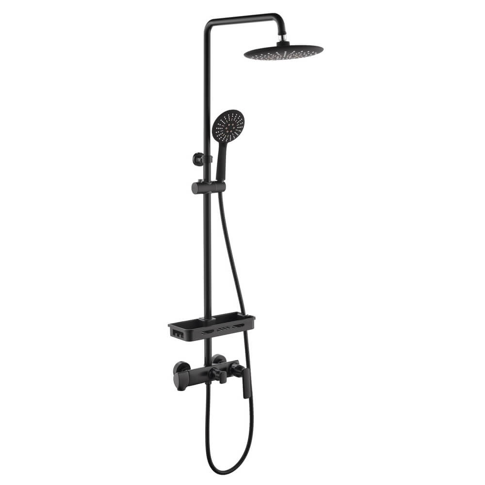 Душевая стойка 36x28.5x129.5см черная, ORANS, OLS-7003