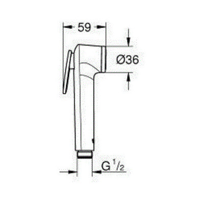 Гигиенический комплект GROHE BauCurve