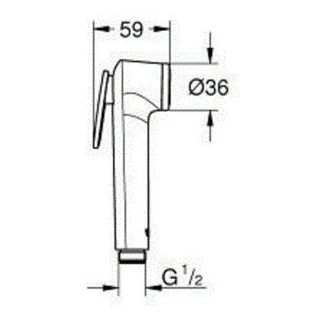 Гигиенический комплект GROHE BauCurve