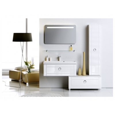 Пенал подвесной 35см Aqwella 5 Stars Infinity белый глянец