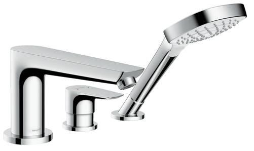 Смеситель на край ванны Hansgrohe Talis E, на 3 отверстия, хром 71731000