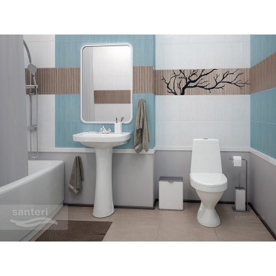 Унитаз-компакт Santeri Прайм белый 1.P205.4.S00.00B.F