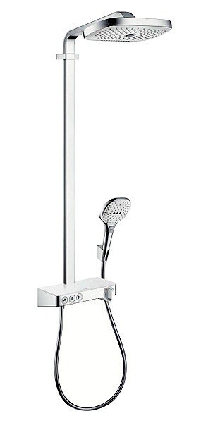 Душевая система Hansgrohe Raindance Select E 300 3jet, с термостатом, верхний душ 300, 27127400