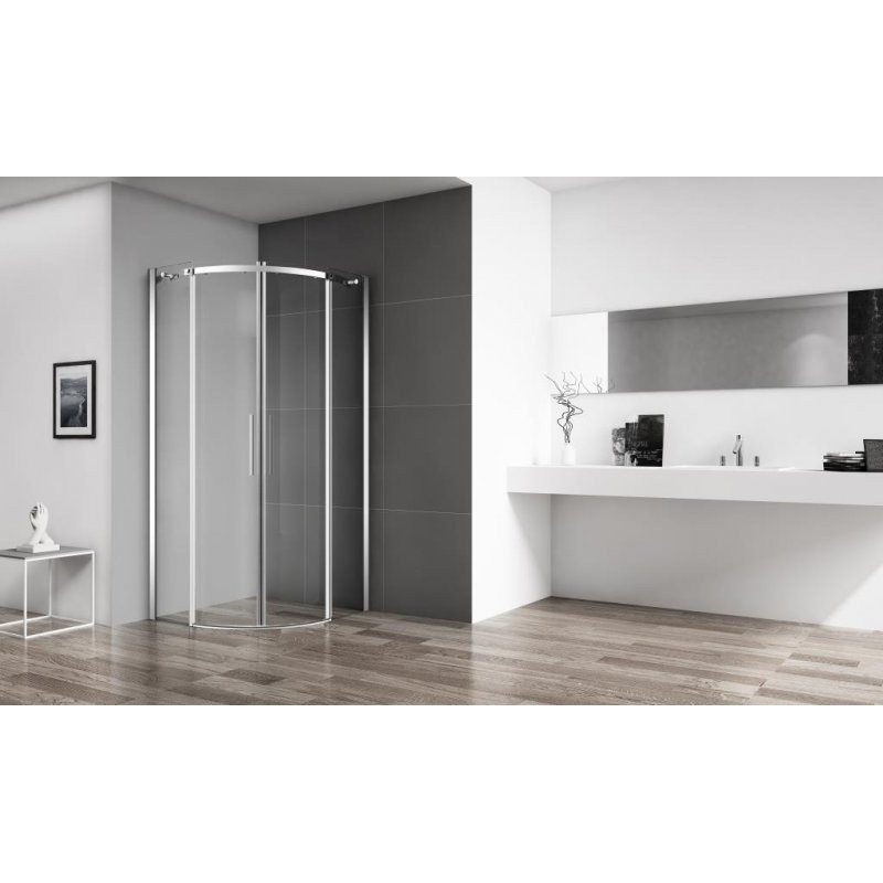 Душевой уголок 100x100 BELBAGNO ACQUA-R-2-100-C-Cr хром