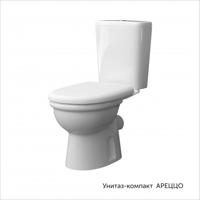 Унитаз-компакт АРЕЦЦО, г/в, 2-реж, сид. DP, Soft Close КЕРАМИН