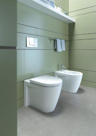 Унитаз напольный Duravit Starck 2 подвесной вариант, с сидением SensoWash